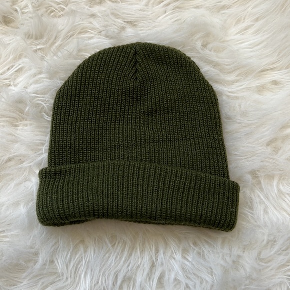 Jeffrey Collection Olive Knitted Beanie - Picture 2 of 2